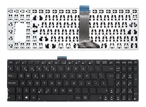 Tasti Di Ricambio Per Tastiera ASUS - Modelli F55L, F555LA, K555L, X555 E Altri, Colore Nero